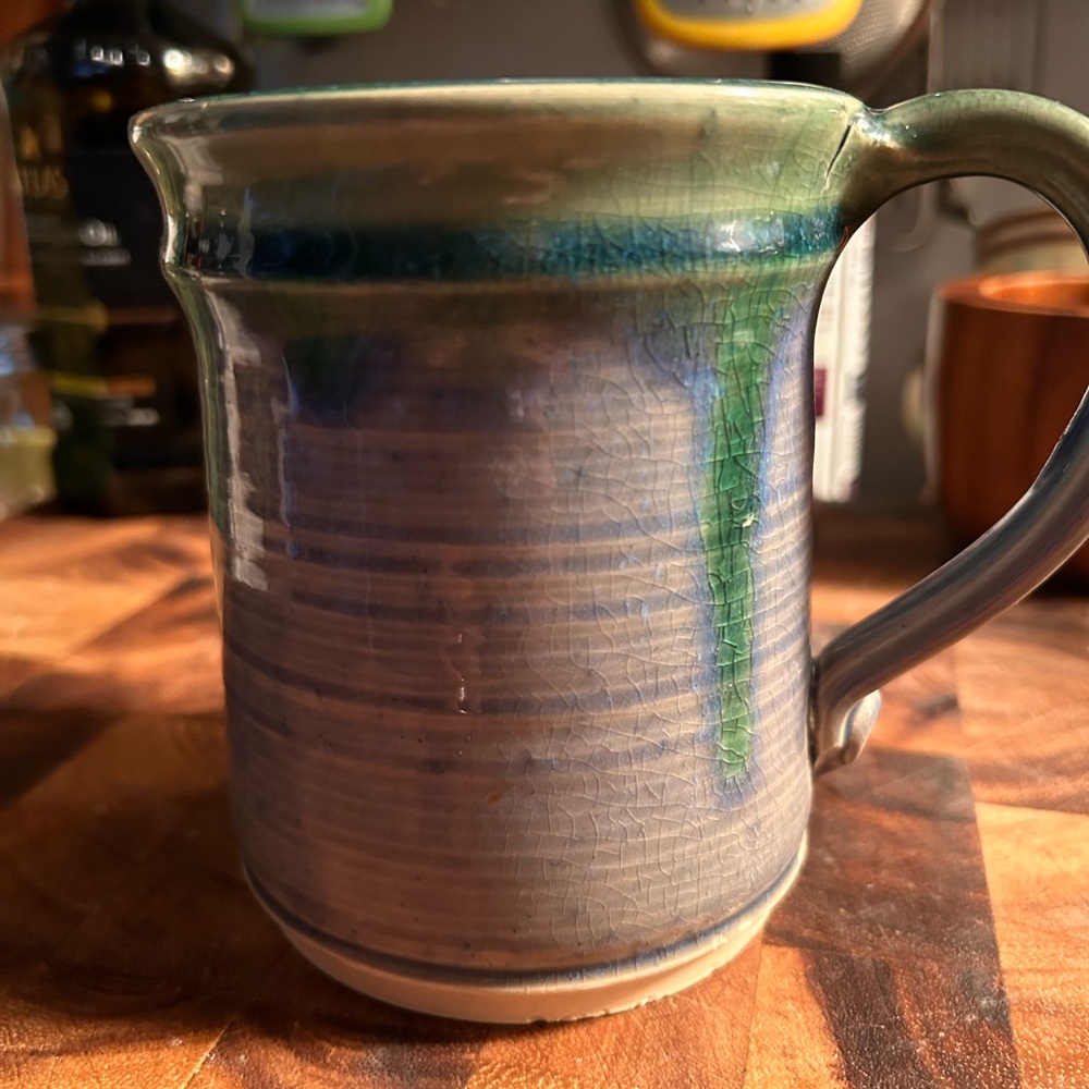 Artist hand thrown coffee mug 2001